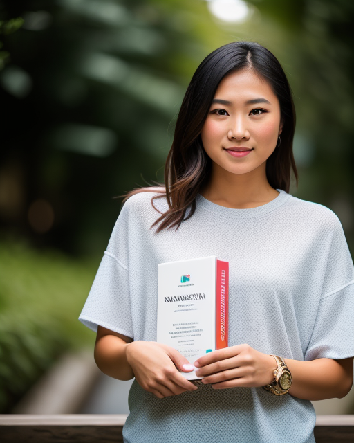 woman from Dreamstarters Publishing holding a book