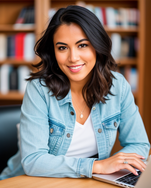 woman from Dreamstarters Publishing typing