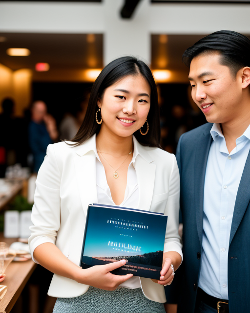 man and woman holding a book from Dreamstarters Publishing