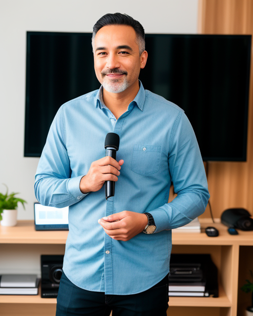 man from Dreamstarters Publishing smiling while speaking