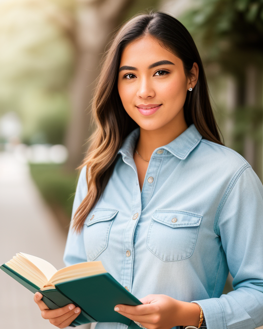 woman from Dreamstarters Publishing holding a book