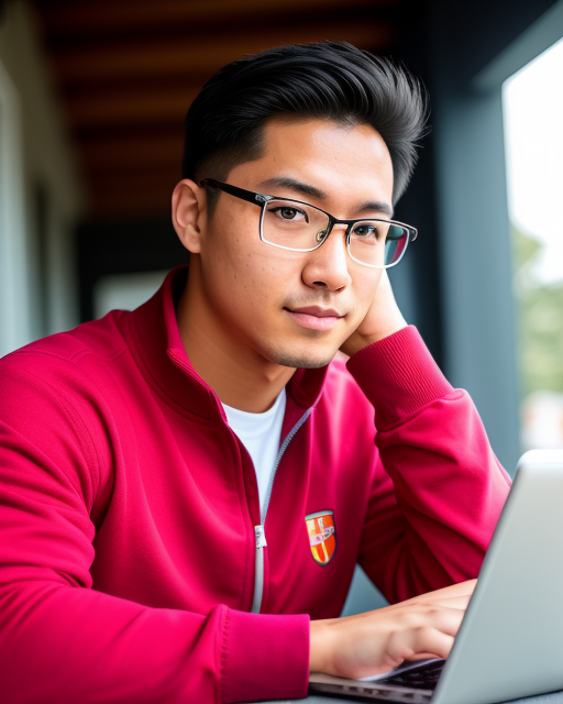 man from Dreamstarters Publishing on his laptop