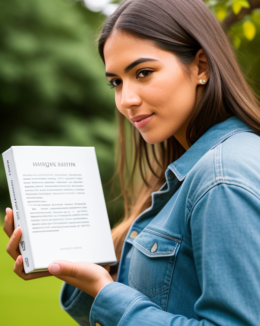 woman from Dreamstarters Publishing holding a book