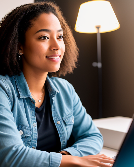 woman from Dreamstarters Publishing typing on a laptop